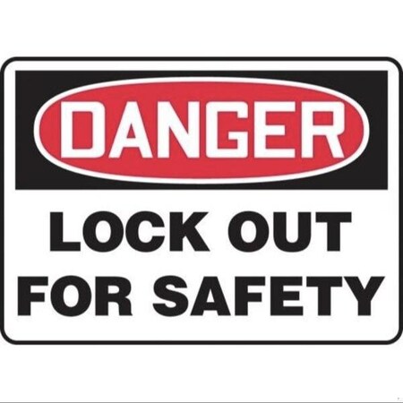 Accuform OSHA DANGER SAFETY SIGN LOCK OUT MLKT025XL MLKT025XL